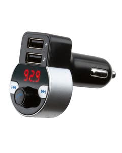 Select Bluetooth 5.0 Car Kit FM Transmitter with Digital LED Display and Dual Charging Ports