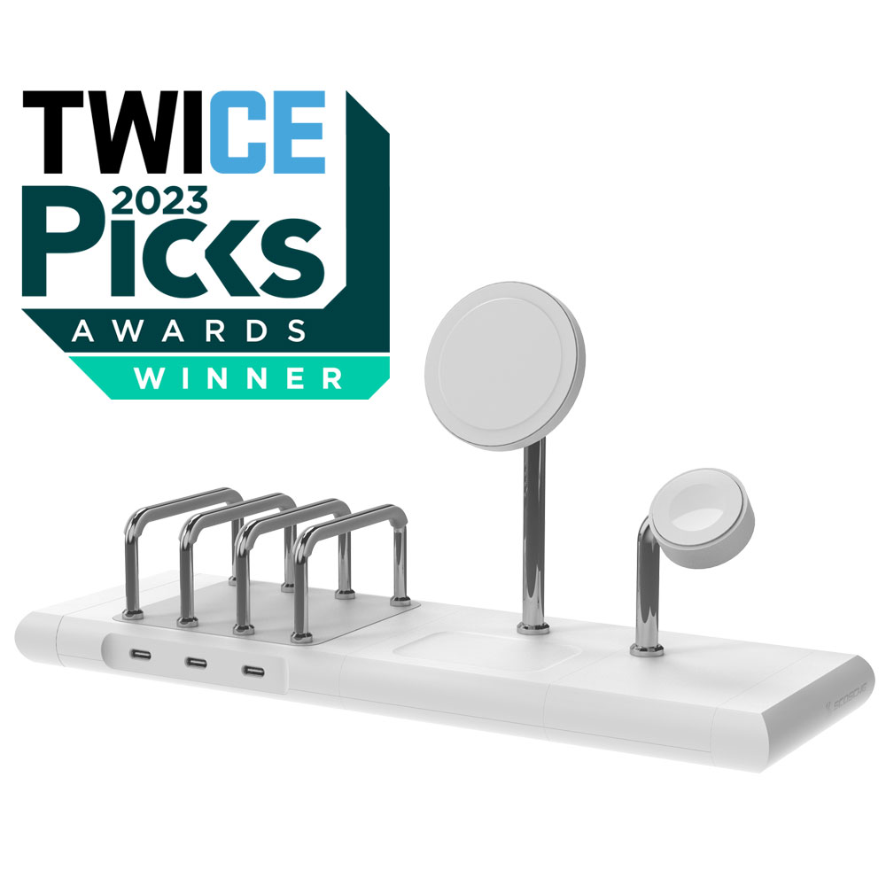 Charging Station with Twice Awards Badge