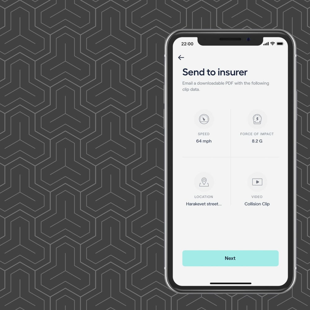 Nexar App-Detailed Reports Detailed crash reports