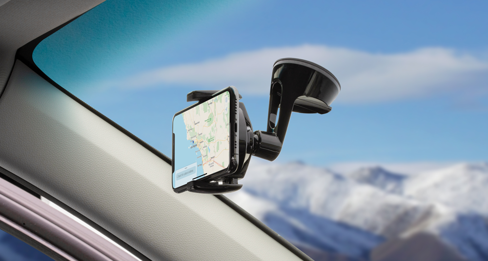 Window dash mount for phones