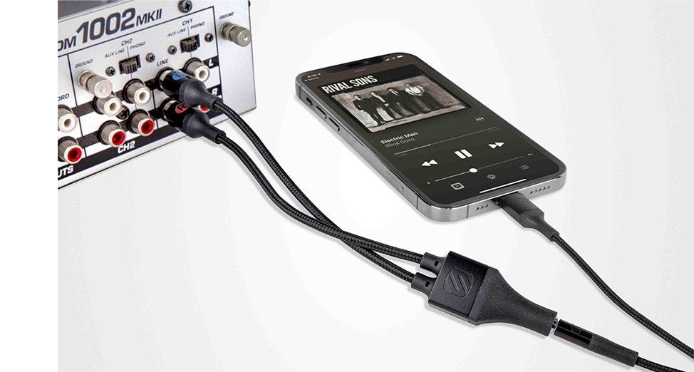Lightning audio cable and adapter