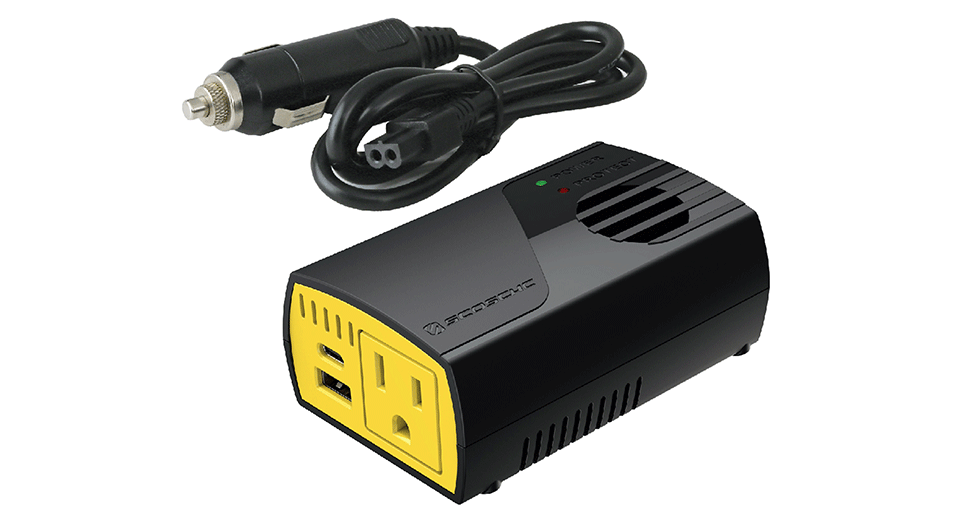 150W Portable Power Inverter with Dual USB Ports