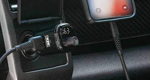 Wireless Handsfree Car Kit with FM Transmitter