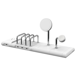 White Modular Device Charging Station