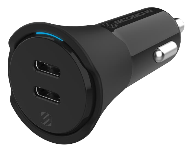 CPDCC40 Dual 20W USB-C Car Charger Graphic