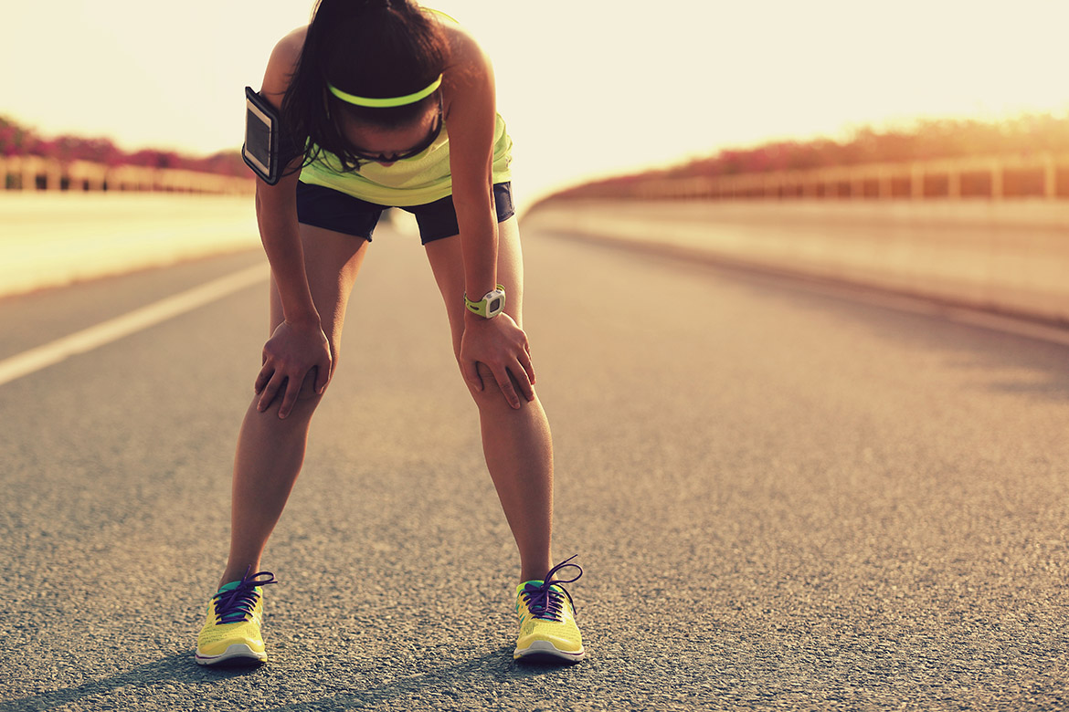 tired woman runner tired woman runner